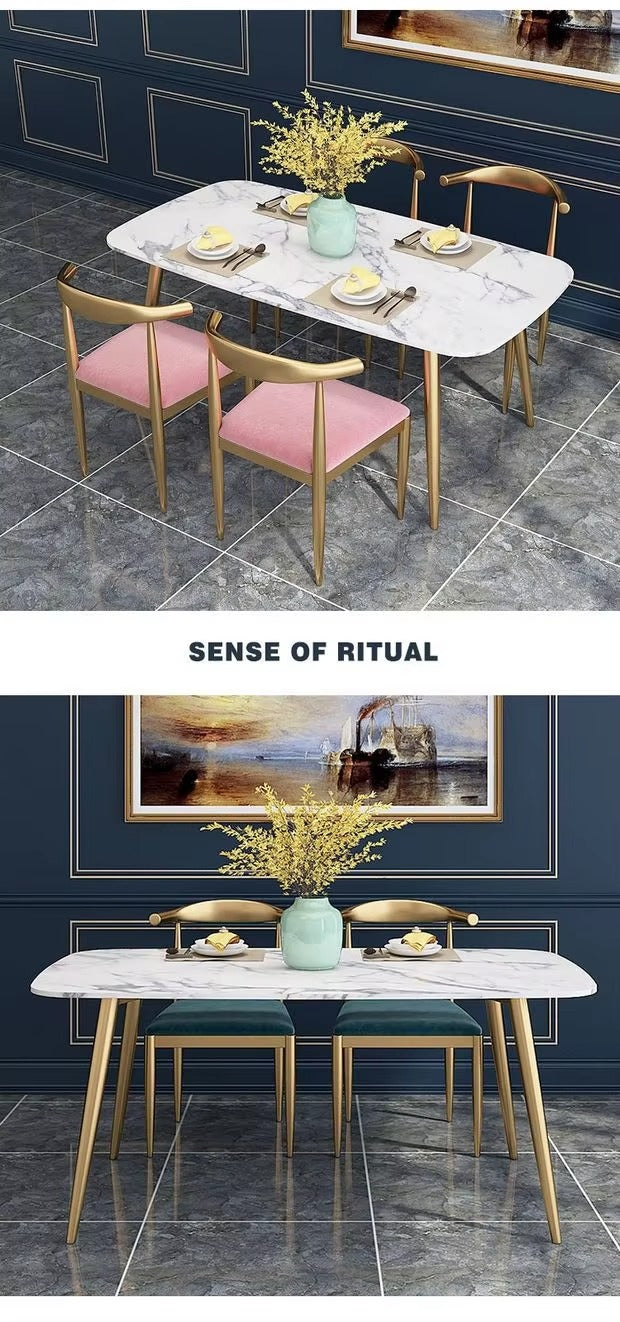 Luxurious Modern Marble Dining Sets – 4/6/8 Seaters, Dining Room Furniture