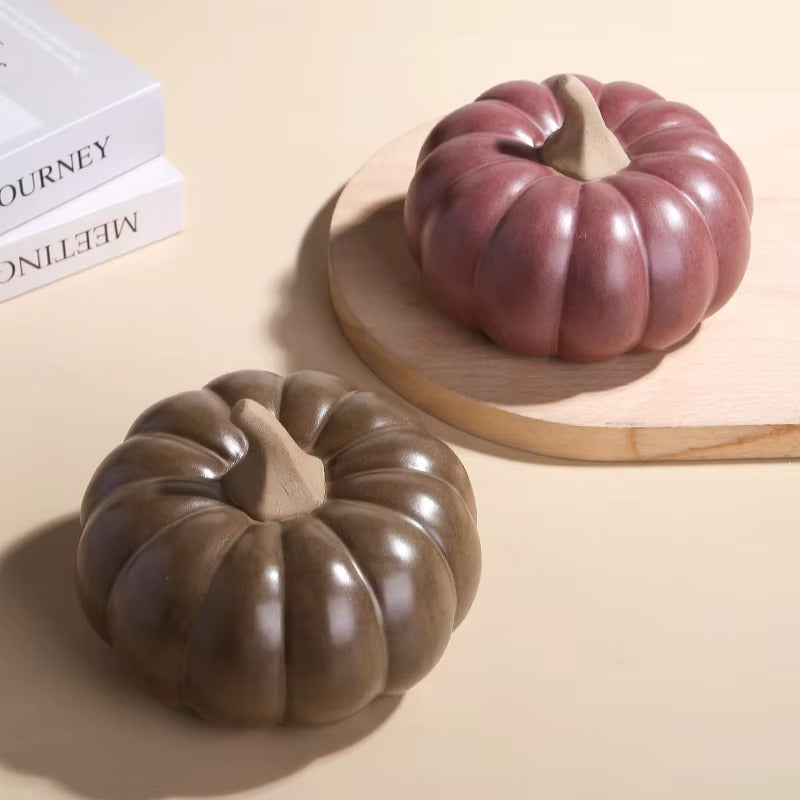 Wholesale Cheap Creative Matte Ceramic Pumpkin Ornaments for Hallowmas Home Decoration