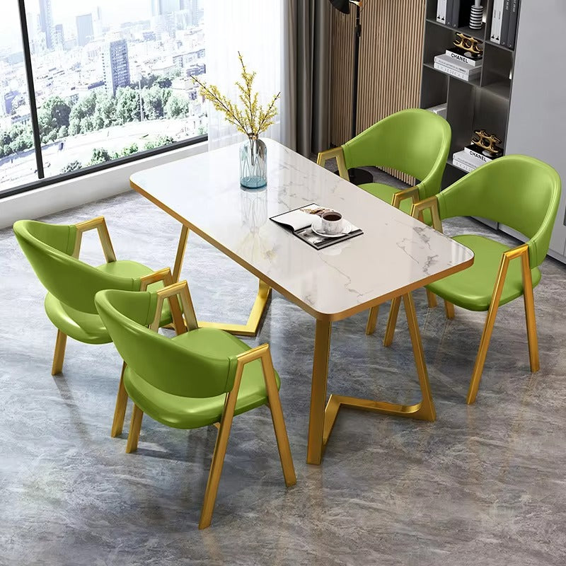 Affordable Nordic Small Modern Dining Sets – Wood/Sintered Stone/Marble, 4-6 Chairs, Home/Hotel Use