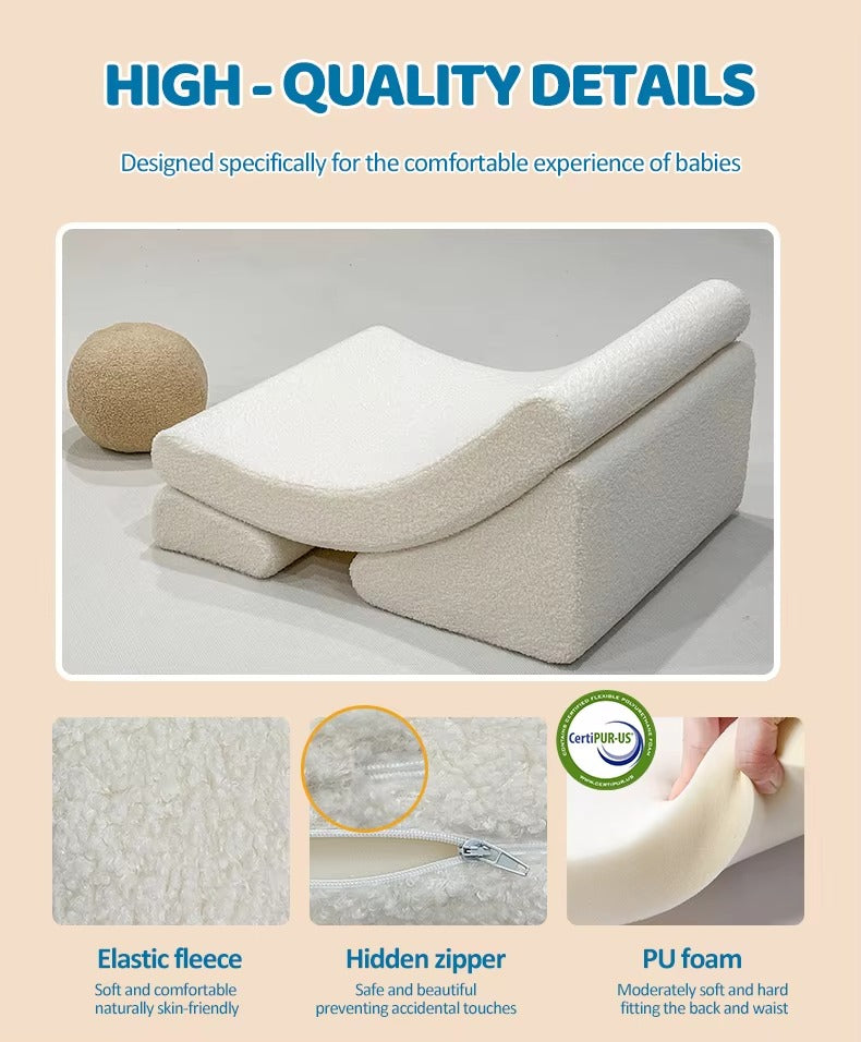 Soft Foam Kids Sofas – Wholesale, Modular Play Couch, Compressed Moon Sofa, Single Chair