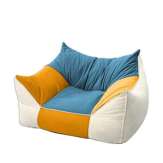 Kids' Memory Cotton Bean Bags – Large Round, Living Room, Game Use