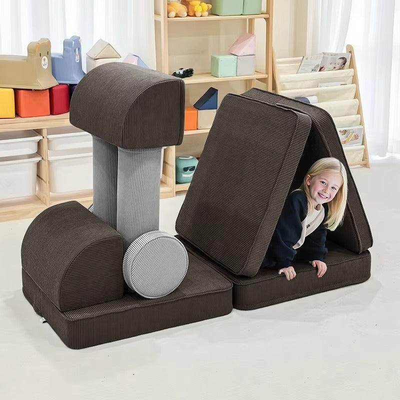 Modern Modular Kids' Foam Play Couches – Convertible, Indoor, Bedroom Use, Factory Direct