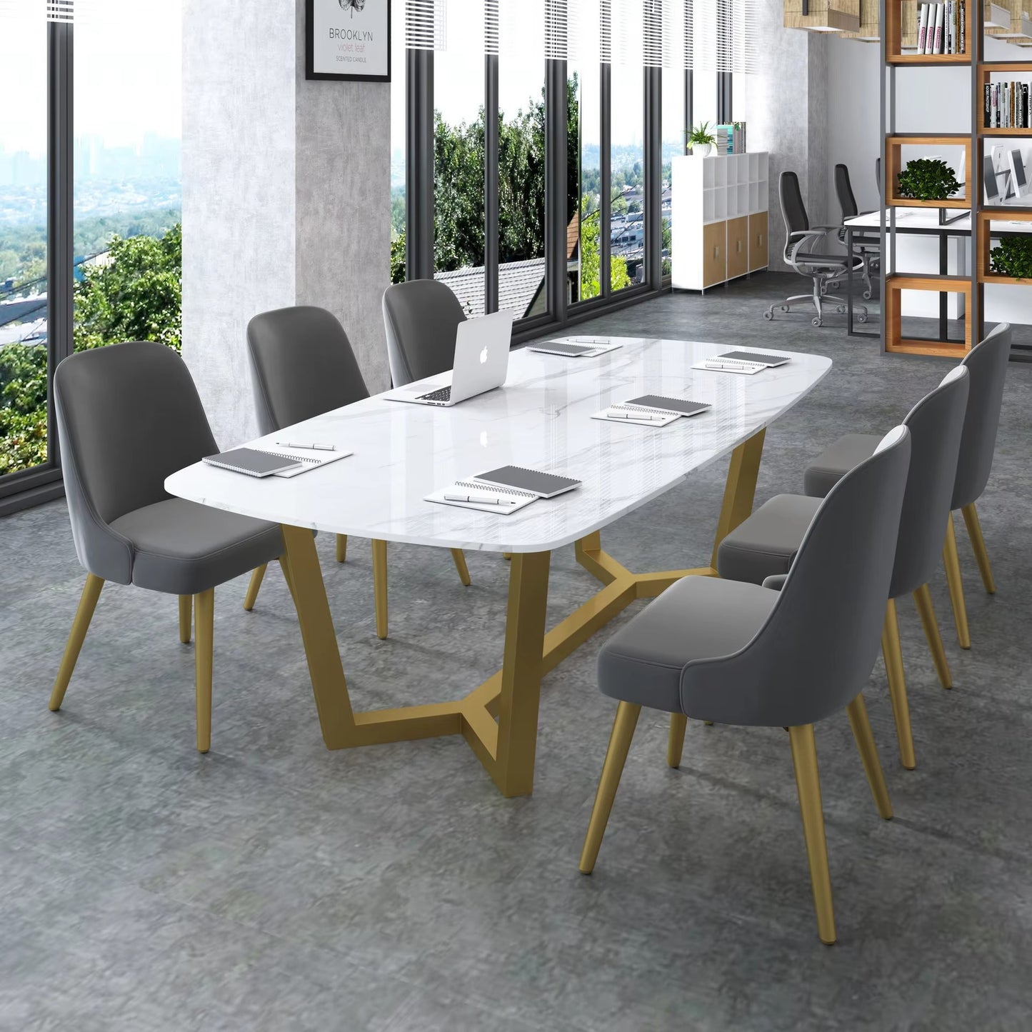 Nordic Light Luxury Marble Dining Sets – Modern Design, Home/Living Room Use