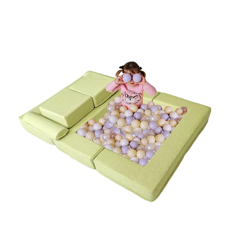Soft Modular Nugget Kids Couches – Modern Convertible, 6-Piece Foam & Floor Cushion Sets