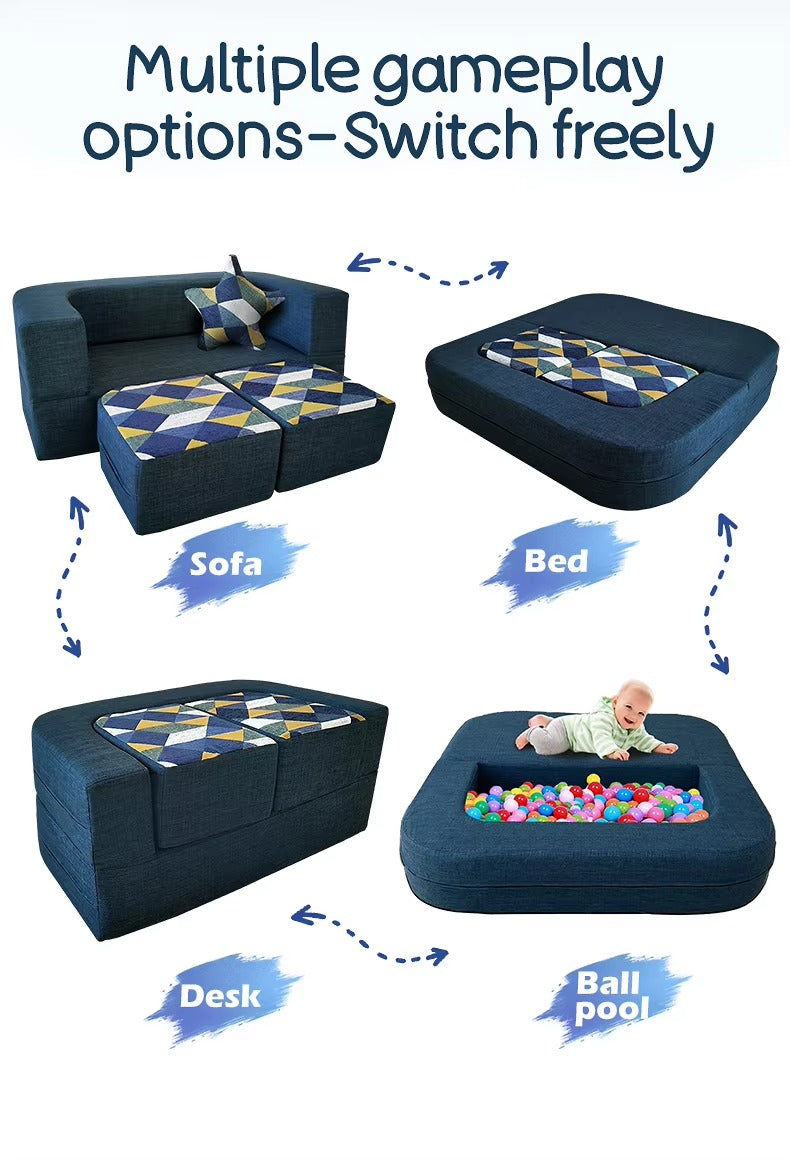 Kids' Modular Play Couches – Indoor, Soft Play Equipment, With Ball Pit, Sofa Style